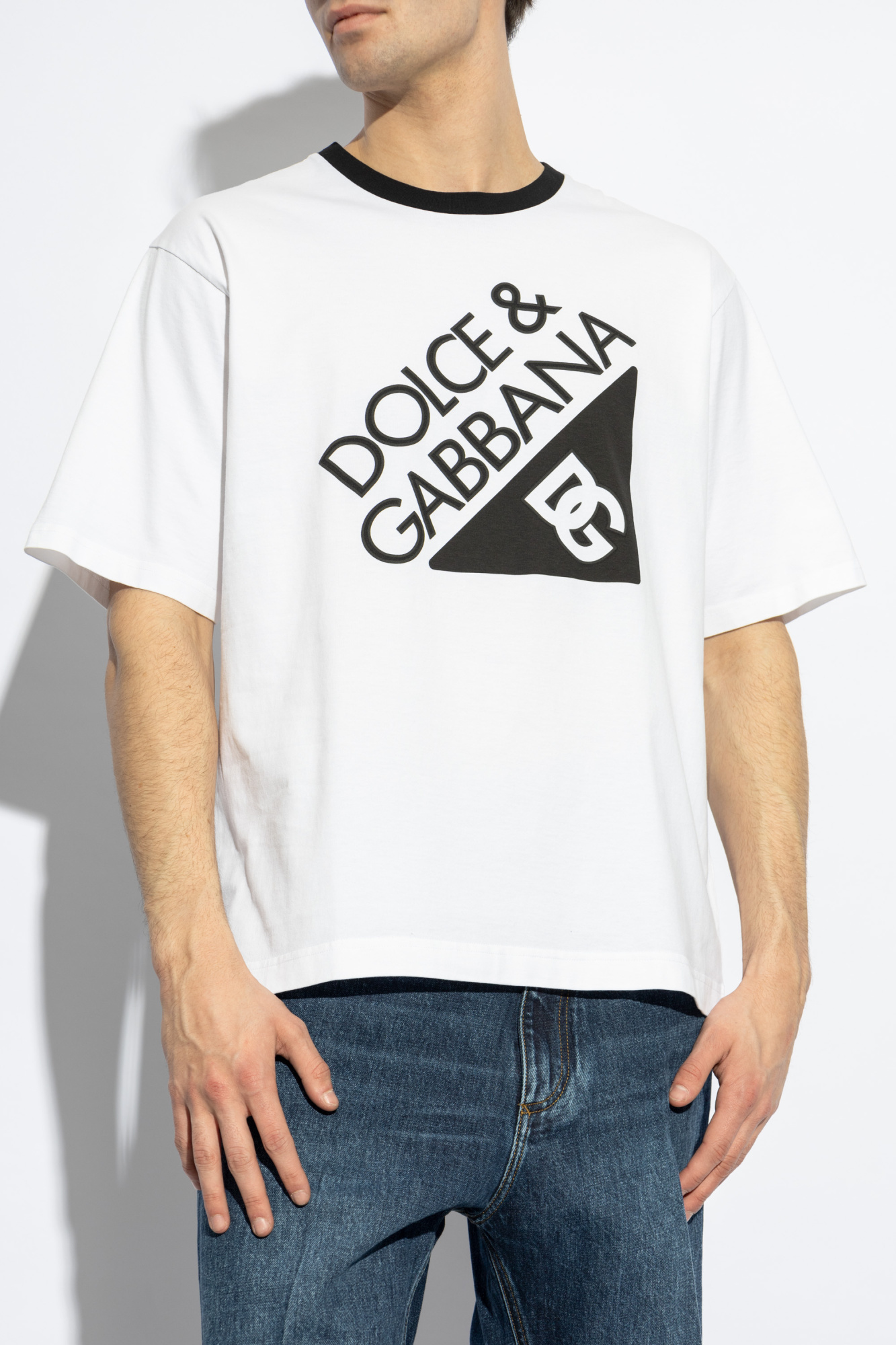 Dolce & Gabbana T-shirt with printed logo | Men's | Vitkac